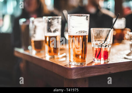 Close-up of drinks on a table Stock Photo