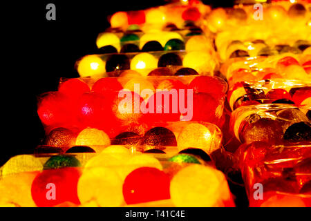 baubles and xmas decorations in Berlin Christmas market Stock Photo