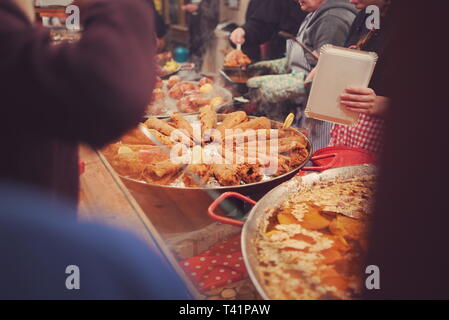 Fast-Food, Food Festival. Food Buffet Catering Dining Eating Party Stock Photo - Alamy