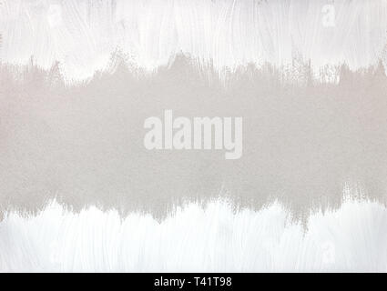 white color border painted on gray textured paper Stock Photo