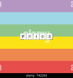 Tolerance and peace rainbow flag. Pride.