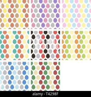 set festive background with eggs for decor, packaging, design. Vector background eggs easter. Stock Vector