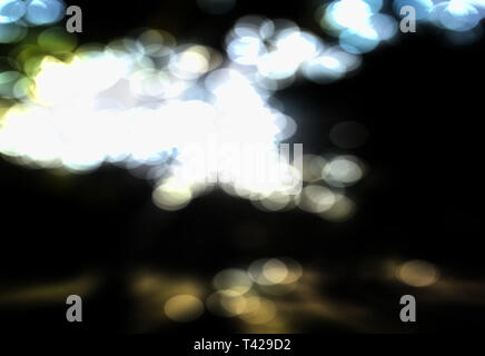 Blurred background with bright spots Stock Photo
