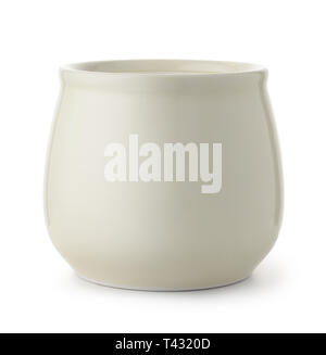 Ceramics kitchen storage container isolated on white Stock Photo