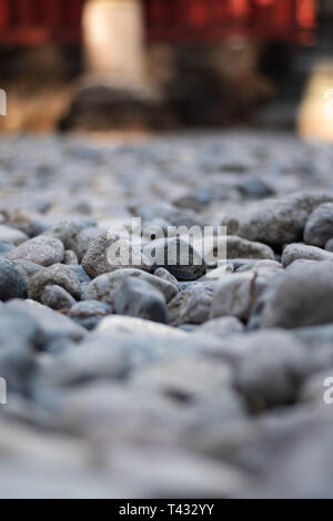 A pile of rock with a shallow depth of field Stock Photo