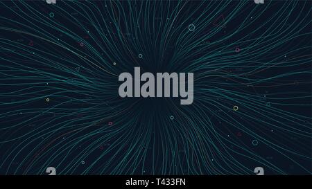Abstract image visual, internet connected wireless communication network, web information and coding for financial presentation Stock Vector