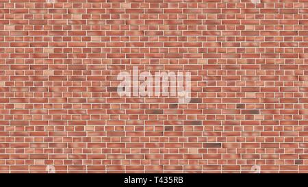 Background of red brick wall seamless vector pattern backdrop for design Stock Vector