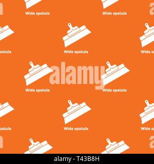 Wide spatula pattern vector orange Stock Vector
