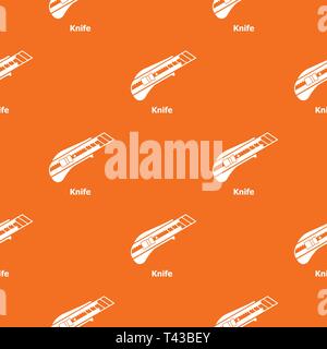 Knife pattern vector orange Stock Vector