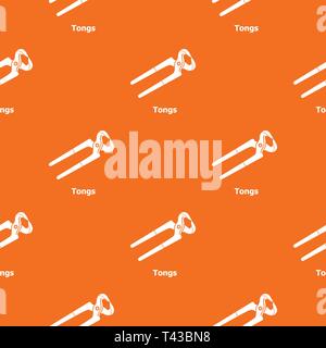 Tongs pattern vector orange Stock Vector