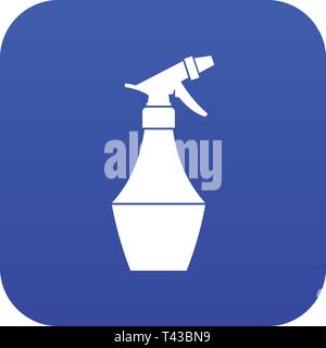 Spray bottle for flower icon digital blue Stock Vector