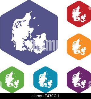 Holland icons vector hexahedron Stock Vector