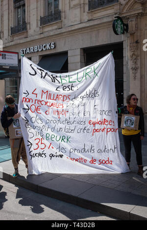 2nd event called by the collective Youth for climate Lyon Stock Photo