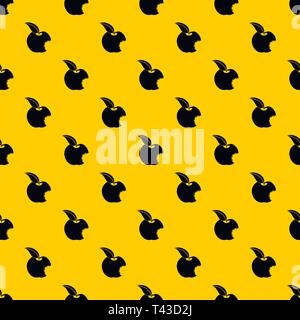 Bitten apple pattern vector Stock Vector
