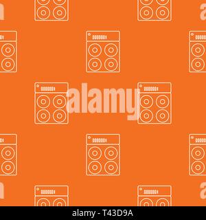 Speaker box pattern vector orange Stock Vector
