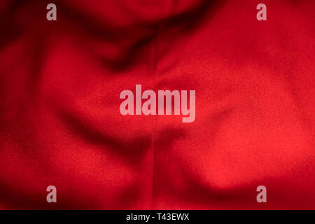 Red Velvet fabric texture background close up Stock Photo