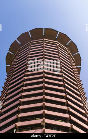 Kenyatta International Conference Centre KICC exterior on sunny day, Nairobi, Kenya Stock Photo