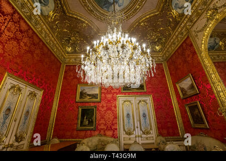 PARIS, FRANCE, MARCH 08, 2017 : architectural details of Napoleon 3 apartments, march 08, 2017, in Paris, France Stock Photo