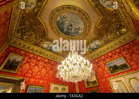 PARIS, FRANCE, MARCH 08, 2017 : architectural details of Napoleon 3 apartments, march 08, 2017, in Paris, France Stock Photo