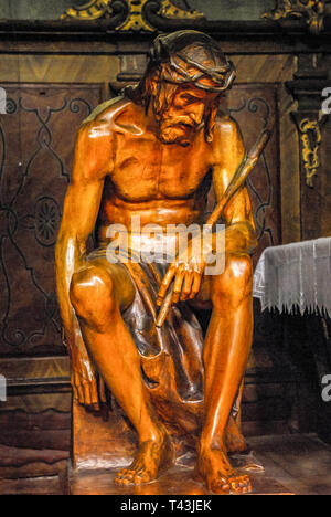 Konstanz at Lake Constance, Germany, Europe: Figurative representation of Jesus Christ as Man of Sorrows in the Minster of Our Lady. Stock Photo