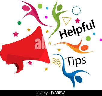 Helpful tips template design for web ,Creative poster, booklet, leaflet, flyer, magazine, invitation card - Vector Stock Vector