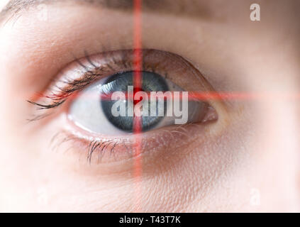 Human eye macro. Conceptual image. Stock Photo