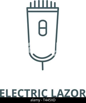 Electric lazor line icon concept. Electric lazor flat vector symbol ...