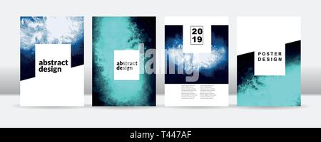 Abstract nebula poster template eps10 Stock Vector