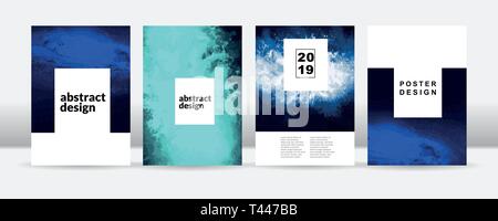 Abstract nebula poster template eps10 Stock Vector