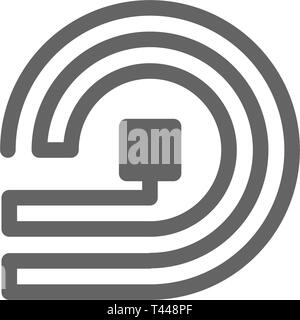 RFID and wireless tag line icon. Stock Vector