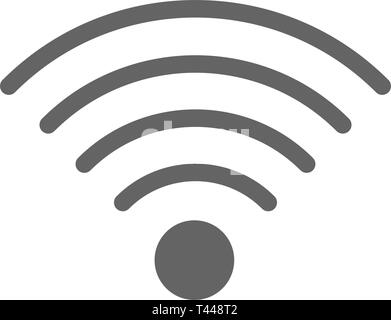 Wireless and wifi line icon. Stock Vector