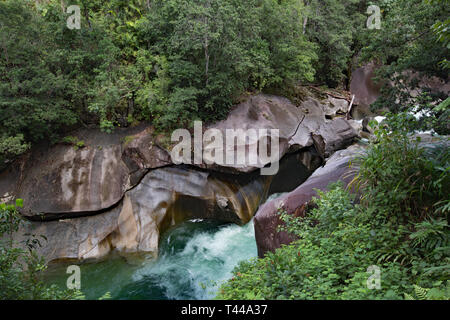 Babinda Boulders, iconic rainforest attraction in Far North Queensland Stock Photo