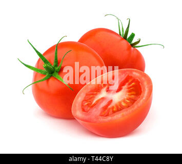 Tomato isolated on white background with clipping path Stock Photo