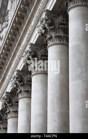 Corinthian style columns Stock Photo