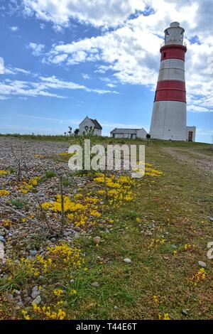 Orfordness Lighthouse on Orford Ness, Suffolk, UK Stock Photo