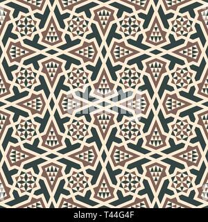 Morocco arabic seamless pattern. Traditional islamic design background. Stock Vector
