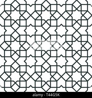 Morocco arabic seamless pattern. Traditional islamic design background. Stock Vector