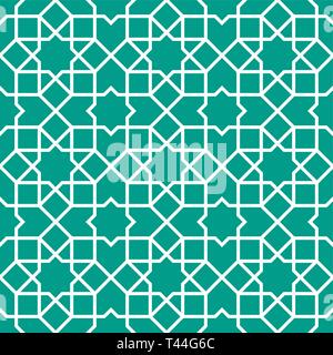 Moroccan stars seamless pattern. Traditional islamic ornament Stock Vector