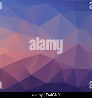 Abstract triangle background in blue tones. Polygonal gradient vector texture Stock Vector
