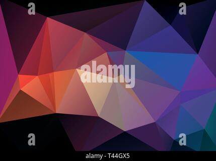 Abstract vector gradient background. Polygonal background in triangle style Stock Vector
