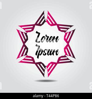 Symbol vector template. Greet card template Stock Vector