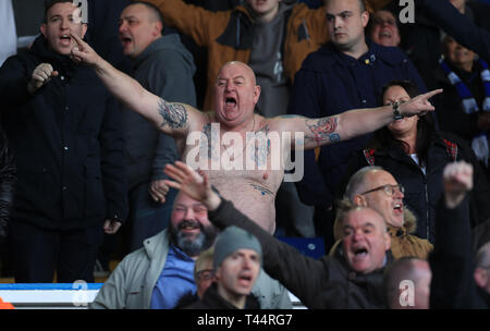 Sheffield Wednesday fan Paul 'Tango' Gregory in the stands during the Sky Bet Championship match at Elland Road, Leeds. Stock Photo