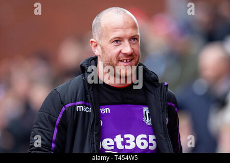 Stoke on Trent, UK. 13th Apr 2019. Charlie Adam of Stoke City during the Sky Bet Championship match between Stoke City and Rotherham United at the Britannia Stadium, Stoke-on-Trent on Saturday 13th April 2019.    Credit: MI News & Sport /Alamy Live News Stock Photo