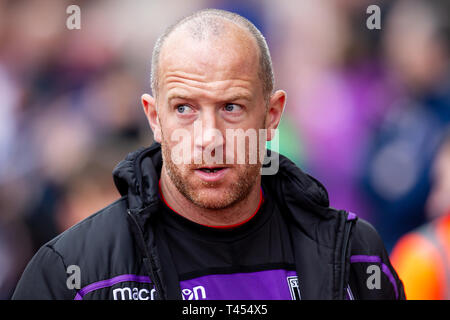 Stoke on Trent, UK. 13th Apr 2019. Charlie Adam of Stoke City during the Sky Bet Championship match between Stoke City and Rotherham United at the Britannia Stadium, Stoke-on-Trent on Saturday 13th April 2019. Credit: MI News & Sport /Alamy Live News Stock Photo