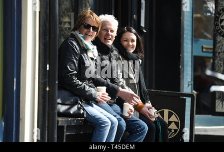 Brighton UK 14th April 2019 -   Thousands of runners some in fancy dress take part in this years Brighton Marathon which is celebrating its 10th anniversary Credit: Simon Dack/Alamy Live News Stock Photo