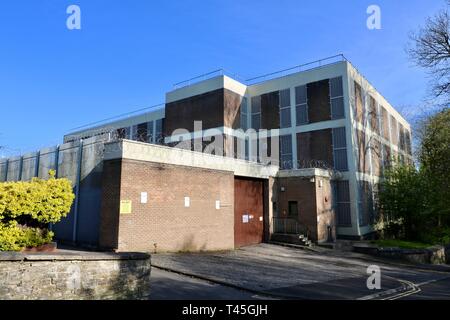 Shepton Mallet prison, Entrance on Frithfield lane Stock Photo