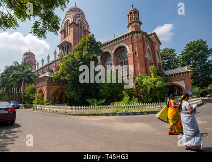 Horizontal view of the University of Madras in Chennai, India. Stock Photo