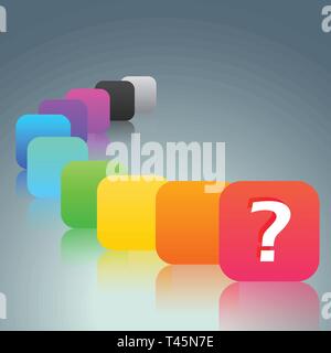 Question marks background. Vector eps10. Stock Vector
