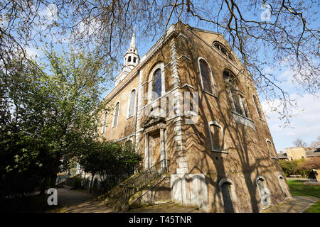 London, UK. - April 10, 2019: The parish church of St James's, Clerkenwell. Stock Photo