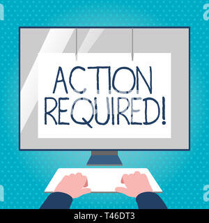 Text sign showing Anti Corruption. Business photo text designed eradicate or prevent dishonest fraudulent conduct Hands on Mockup Keyboard Front of Bl Stock Photo